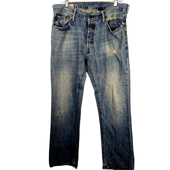 Vintage Abercrombie and Fitch Mens Jeans Baxter 34 x34 Low rise/slim Waist 36" - Picture 1 of 16
